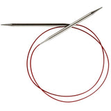 ChiaoGoo 40Inch Red Lace Stainless Steel Circular Knitting Needles, 10/6mm