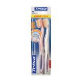 Trisa Pro Interdental Medium Manual Toothbrush Pack Of 2 | Deep Interdental Cleaning | SilkFine Bristles For Plaque Removal | E