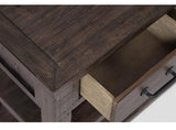 Jofran Madison County Reclaimed Solid Wood Farmhouse Harris Console Sofa Table, 50, Barnwood Brown