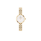 Daniel Wellington Elan Analog Watch For Women With White Round Dial & Gold Stainless Steel Bracelet Band Water Resistant Women'S