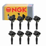 8 pc NGK Ignition Coils compatible with Jaguar XK8 4.0L V8 1997-2002