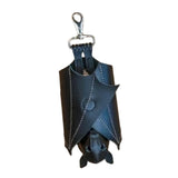 Merishopp Pu Leather Bat Purse With Zipper Car Key Case Unique Keys Cover Keychain