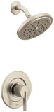 Moen T2262EPBN CIA Collection PosiTemp Rain 1Handle with EcoPerformance Shower Only Faucet Trim Kit, Valve Required, Brushed