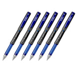 Scrikss Office Broadline 1.0mm Gel Pen Fast Dry Gel Ink, Smooth Writing, ABS Plastic Body Set of 6 Pens (Blue)