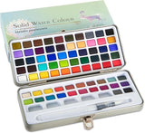Banira Imported Watercolor Paint 72 Set Watercolor Paint Box With 1 Watercolour Brush 50 Watercolour Paint, 22 Metallic Colou