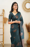 Shiv Textiles Womens Banarasi Silk Saree With Blouse Perfect For Every Occasion Rama Rama Free