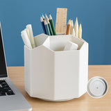 XQZMEE Pen Pencil Stand| 360 Rotating Pen Holder for Study Table, Kids & Office Desk| Pen Stand & Desk Accessories| Modern Organ