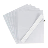 3Pack Pioneer Post Bund Top Loading Page Protectors with White Inserts, 8.5 by 11Inch, 5Sheets Each