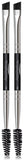 Aesthetica Pro Series Double Ended Brow Brush - Duo Design Allows for Precision Application of Brow Powders, Waxes and Gels and