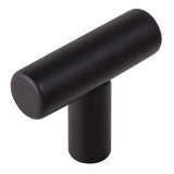Design House 208074 TPull 11/2Inch Cabinet, Modern Kitchen Handles in Matte Black, OneSize Knob, 10 Pack