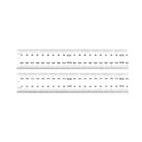 Starrett Spring Tempered Steel Rule with Satin Chrome Finish, Quick Reading and Millimeter Graduation - 1000mm Length, 35 Gradua