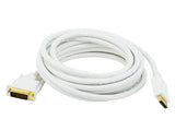 Displayport To Dvi Cable White 15Ft