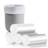 Charmount Small Trash Bags - 180 (Counts) 4 Gallon Garbage Bags for Bathroom, Kitchen, Office and Bedroom, 4 Gallon Unscented Wh