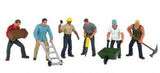 Bachmann Trains FIGURES CONSTRUCTION WORKERS (6pcs/pk) O Scale