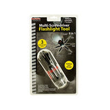Kole OF807 8in1 MultiScrewdriver Flashlight Building Tools, Black