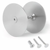 GuoluvSoo Premium Stainless Steel Door Hole Cover Plate - 2-5/8 Diameter Deadbolt Cover with Screws for Enhanced Security, Priva