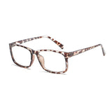 HUIHUIKK Nearsighted Oversize Myopia Glasses Everyday Use Mens Womens -1.50 Leopard Distance Glasses
