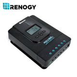 Renogy Rover 40 Amp 12V/24V Dc Input Mppt Solar Charge Controller Auto Parameter Adjustable Lcd Display Solar Panel Regulator Fi