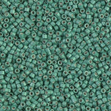 Miyuki Delica 11/0 Cylinder Seed Beads - Galv Matte Dk Mint - DB1171 5 Grams