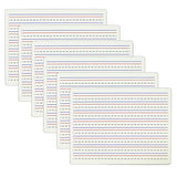 Two-Sided Dry Erase Lapboard, Lined on One Side, Pack of 6