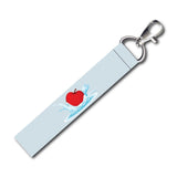 Isee 360 Red Apple Lanyard Bag Tag With Swivel Lobster For Gift Luggage Bags Backpack Laptop Bags Travelers Students Worker L X