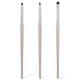 3 Pcs Eyeliner Smudge Brush Flat Eyeliner Brush for Eyeshadow Brushes Mini Eyeliners Brushes Fit Powder Gel Cream Liquid Conceal