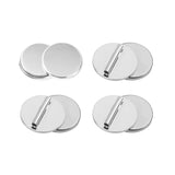 4 Pairs Mini Magnetic Pin Brooch Converters, Magnetic Clasps for Clothing Metal Pin Backs Almost Invisible Magnet Pin Converter