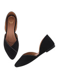 Shoetopia Pointed Toe Flat Black Belly For Girls-Eu38,Bronze,5,B0D5HFW24M