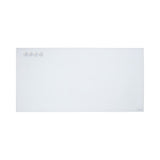 ECR4Kids MessageStor Magnetic Dry-Erase Glass Board with Magnets, 18in x 36in, Wall-Mounted Whiteboard, White