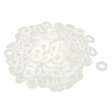 uxcell Nylon Flat Washers 20mm OD M10 ID 2mm Thickness Sealing Gasket for Faucet Pipe Water Hose, White, Pack of 100