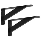 Wdwlbsm 2Pcs Heavy Duty 12 Inch Shelf Brackets - Steel Mantel & Countertop Support Brackets for Tops & Cabinetry