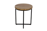 Ames Solid Wood Modern 20 Round End Table