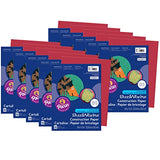 Prang Construction Paper, Red, 9 x 12, 50 Sheets Per Pack, 10 Packs