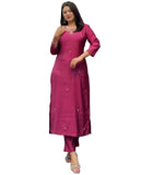 Gosriki Women'S Rayon Blend Straight Embroidered Kurta With Pant (Bloom Pink-Gs_Xxl_Pink_Xx-Large),Pink,2,B0DK9QN4V5