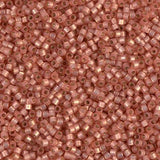 Miyuki Delica 11/0 Cylinder Seed Beads - Dyed Peach S/L Alabaster - DB0622 5 Grams