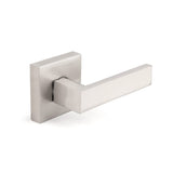 Gobrico 1 Pack Heavy Duty Half Dummy Door Lever for Right-Handed Left-Handed Door in Satin Nickel