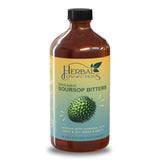 Organic Soursop Bitters Liquid with Moringa and Aloe Vera - Infused with 10+ Herbs - 16 Ounces Vegan Blend