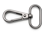 CRAFTMEMORE Snap Hook Swivel Push Gate Lobster Clasps Fashion Clips Purse Making FS10 Pack of 10 (Gunmetal, 1 Inch)