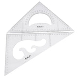 ILSMYSUTRA 2 Pack 45/60 Degree Geometry Triangle Ruler Drawing Drafting Set Clear 30cm |Crafts | Art Supplies | Drawing & Letter