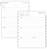 2027 Weekly Planner Refills for 11Discbound Notebooks, Monthly Tabs, 11Disc Punches, Letter Size, 81/2inch x 11inch