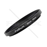 Fotodiox Metal Step Up Ring, Anodized Black Metal 46mm-49mm, 46-49 mm