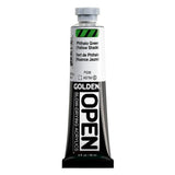 OPEN SlowDrying Acrylics by GOLDEN, Phthalo Green/Y.S., 2 fl oz. tube, Professional Acrylic Paint, Transparent