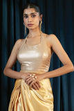 Soch Beige Georgette Blouse With Sequins