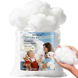 Welacer Polyfill Stuffing, Fluffy Pillow Stuffing for Stuffed Animals, DIY Plush Toys, Cushions, Cloud Decorations, Premium Orig