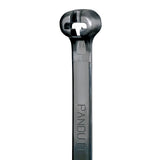 Panduit BT4LHTL0 Cable Tie, Metal Barb, Light Heavy, Weather Resistant Nylon 6.6, 14.9Inch Length, Black (250Pack)