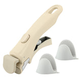 Detachable Pan Handle Universal Grip w/ 2 Silicone Mitts, HeatResistant