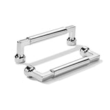 khtumeware 10-Pack 4-Inch(102mm) Polished Chrome Cabinet Pulls,Heavy-Duty Solid Handles for Kitchen Cabinets, Cupboards, Drawers