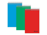Ampad Pocket Notebook, Recycled, Size 3 X 5, Assorted Covers, Top Open, Narrow Ruled, 60 Sheets (25087)