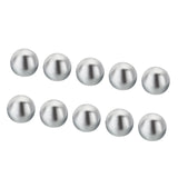 PATIKIL M4 Thread Cap Nuts Knob, 20 Pack Steel Ball Lamp Decoration Screw Caps Nut Cover for Furniture Lighting, Silver Tone