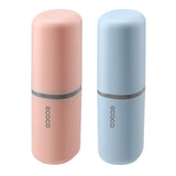ZWCEGND 2PCS Toothbrush Travel Case,Multi-Function Portable Toothbrush Cover,Dustproof Toothbrush Holder,Suitable for Business C